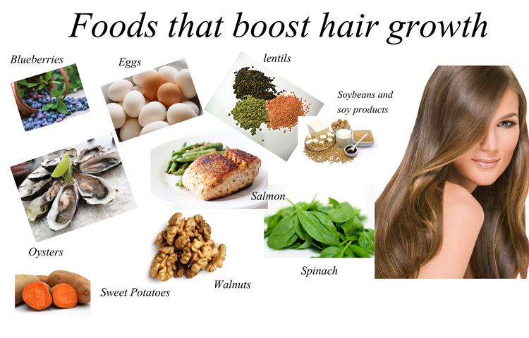 تقویت رشد مو با تغذیه مناسب